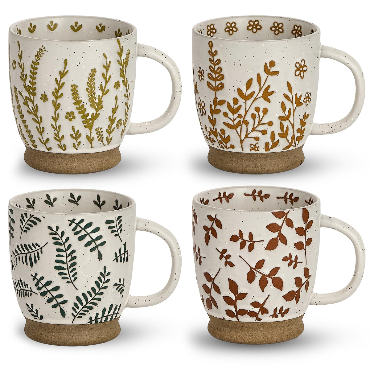 Swuut Rustic Ceramic Coffee Mugs – 18oz