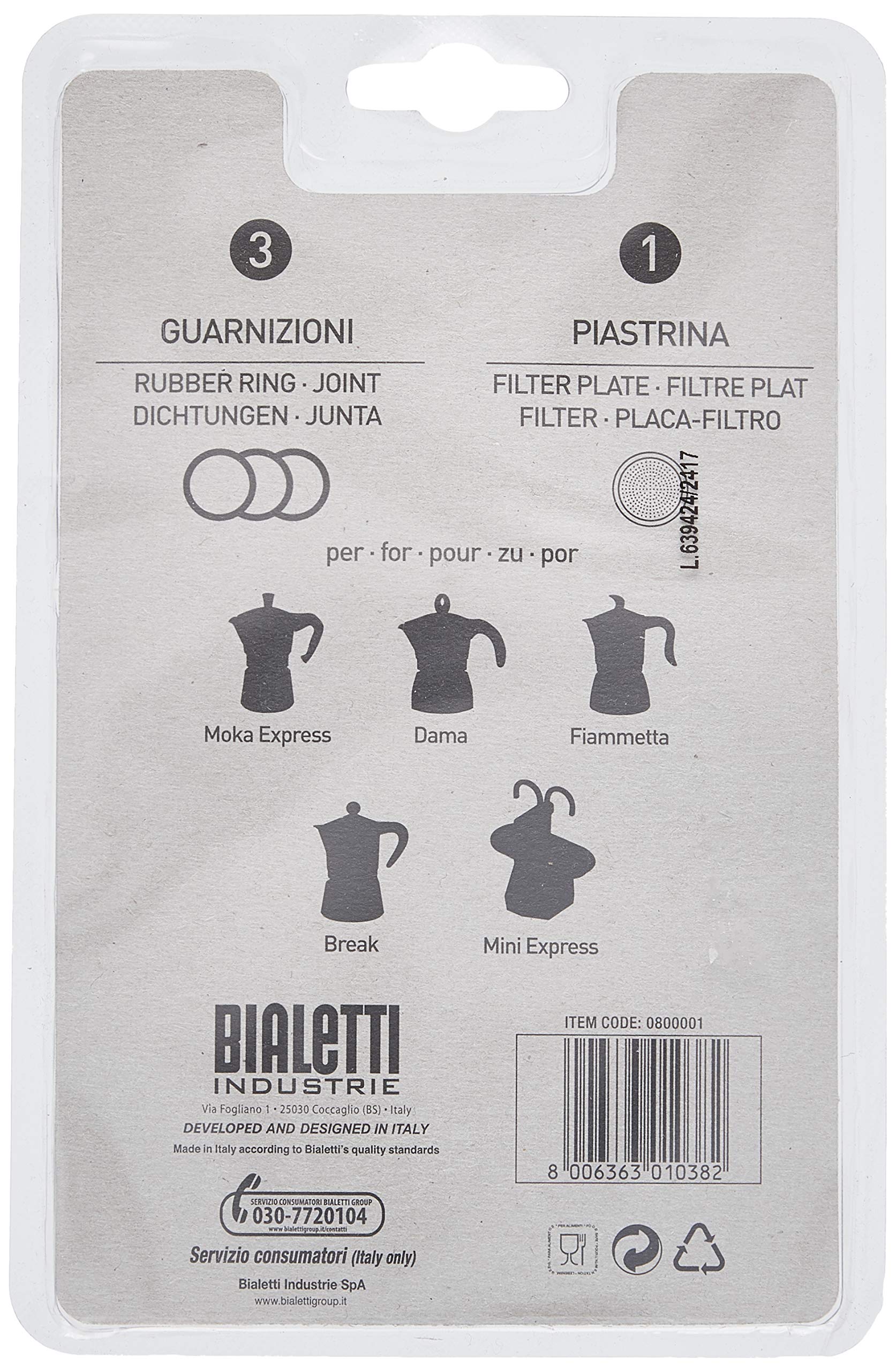 Bialetti Moka Express Aluminium Stovetop Coffee Maker (2 Cup), 8x11x11 cm, Silver