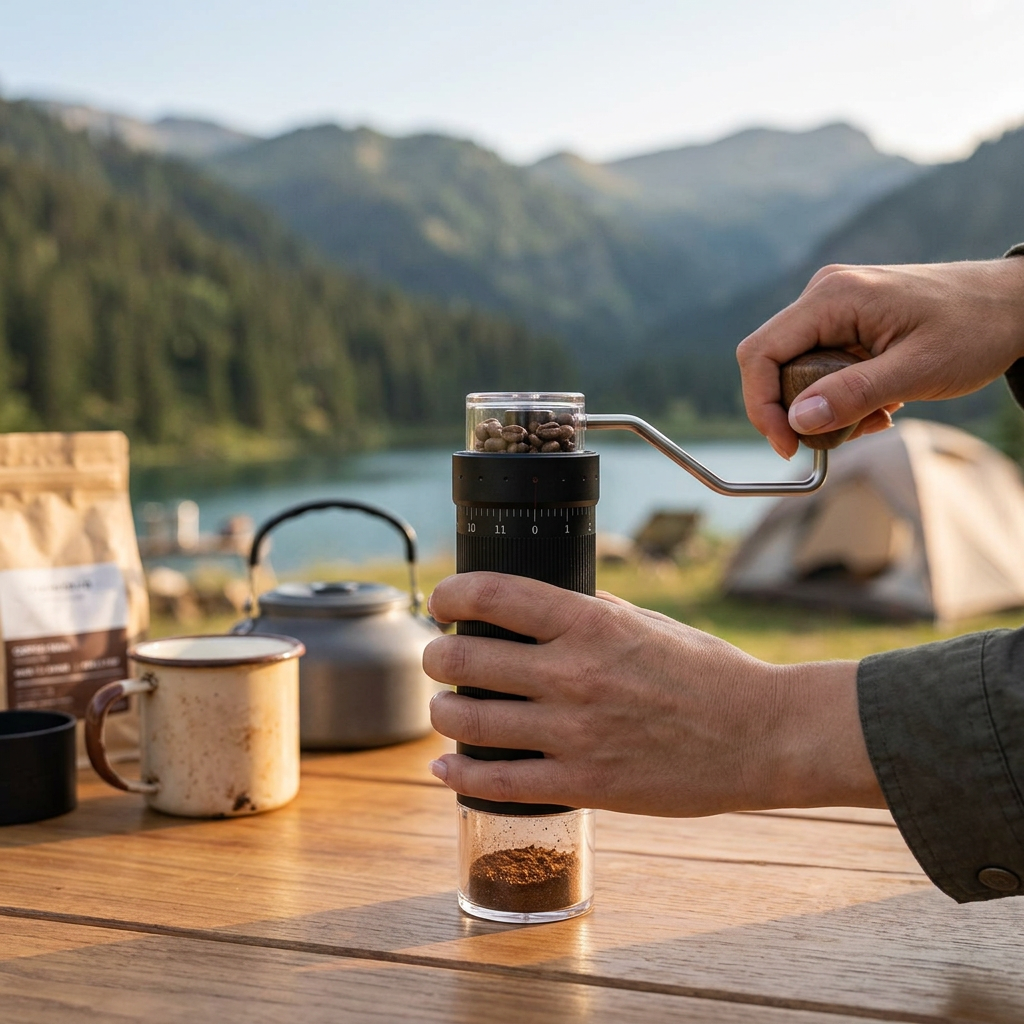 MHW-3BOMBER Manual Coffee Grinder | 0.016mm/Click Conical Burr | Adjustable Grind | Stainless Steel Barista Tool