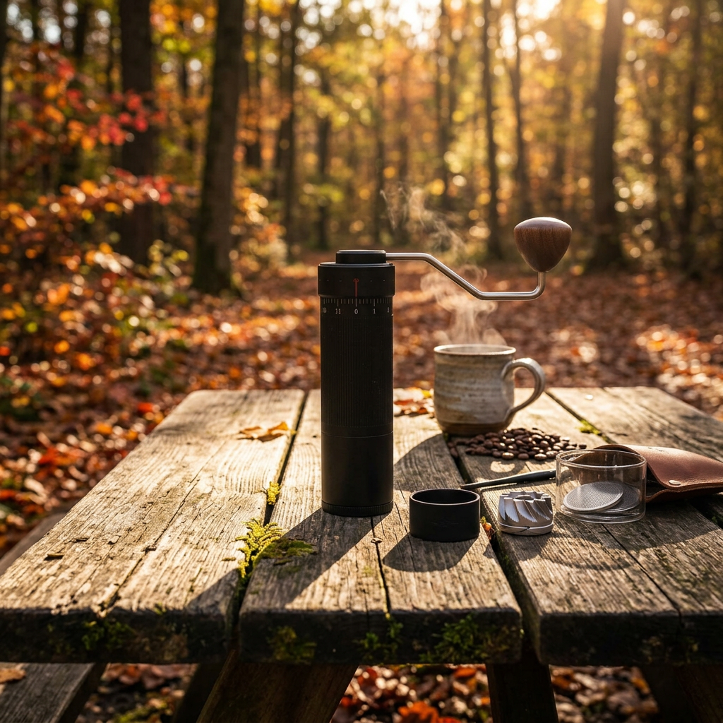 MHW-3BOMBER Manual Coffee Grinder | 0.016mm/Click Conical Burr | Adjustable Grind | Stainless Steel Barista Tool