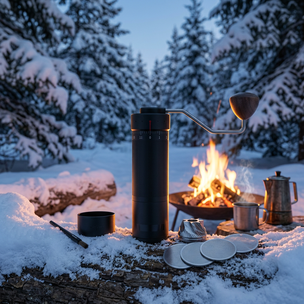 MHW-3BOMBER Manual Coffee Grinder | 0.016mm/Click Conical Burr | Adjustable Grind | Stainless Steel Barista Tool