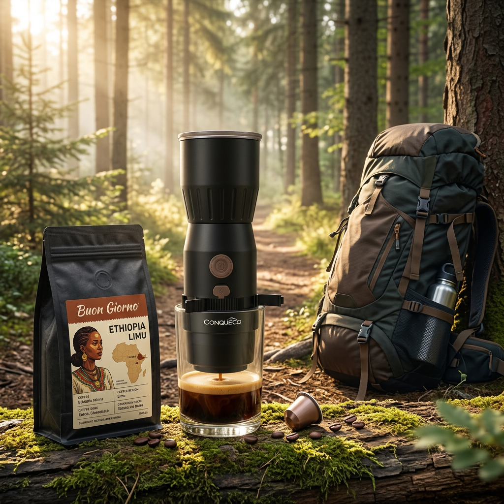 CONQUECO Mini Portable Espresso Machine – 160ml