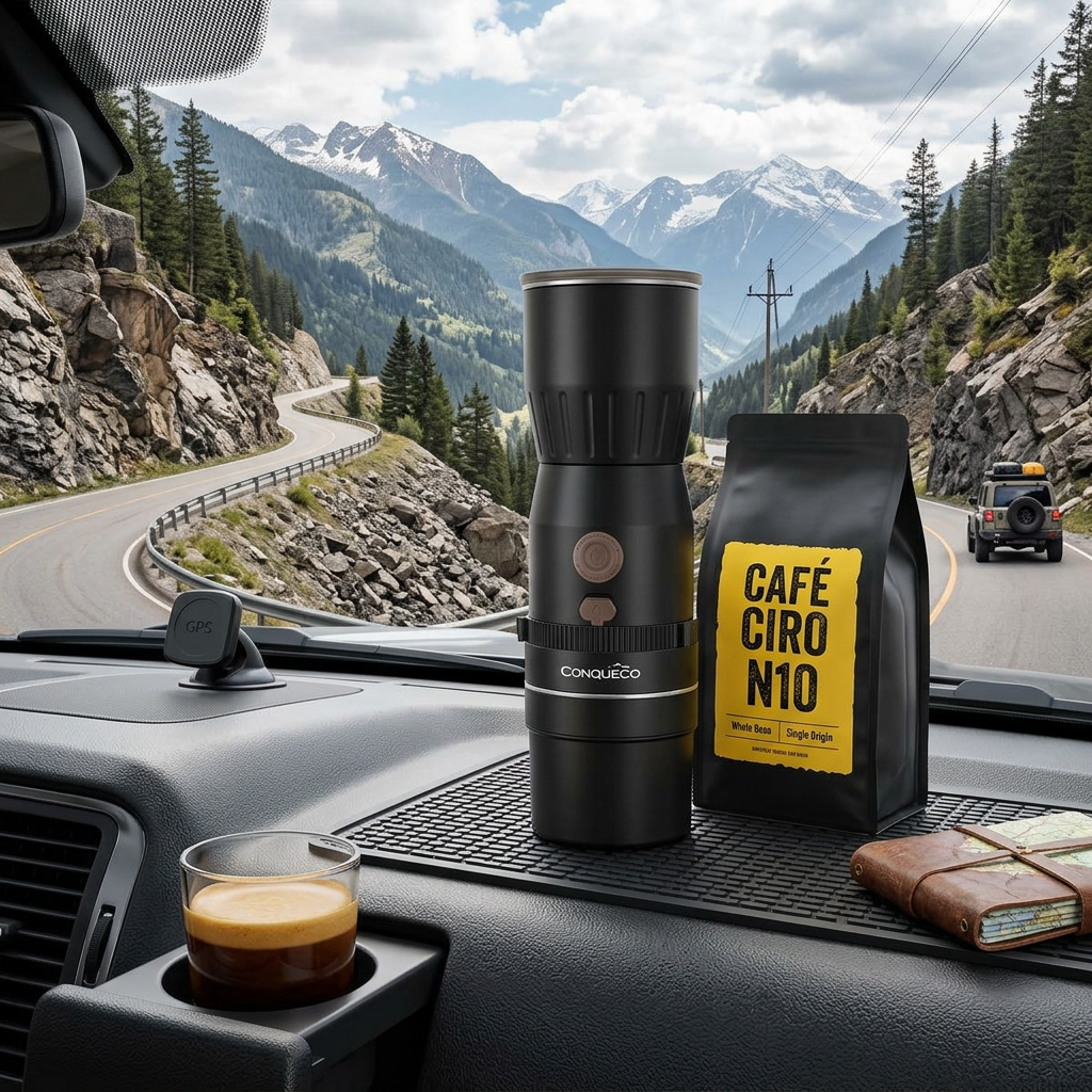 CONQUECO Mini Portable Espresso Machine – 160ml