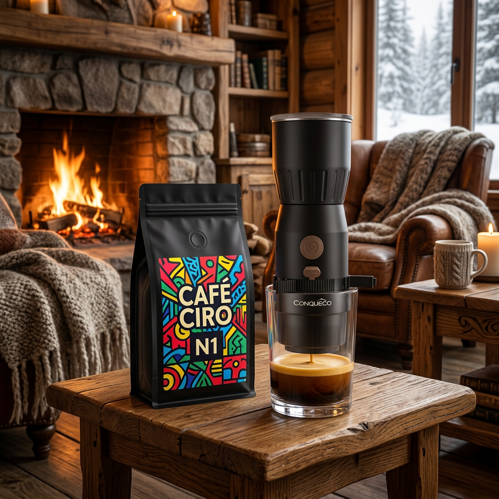 CONQUECO Mini Portable Espresso Machine – 160ml
