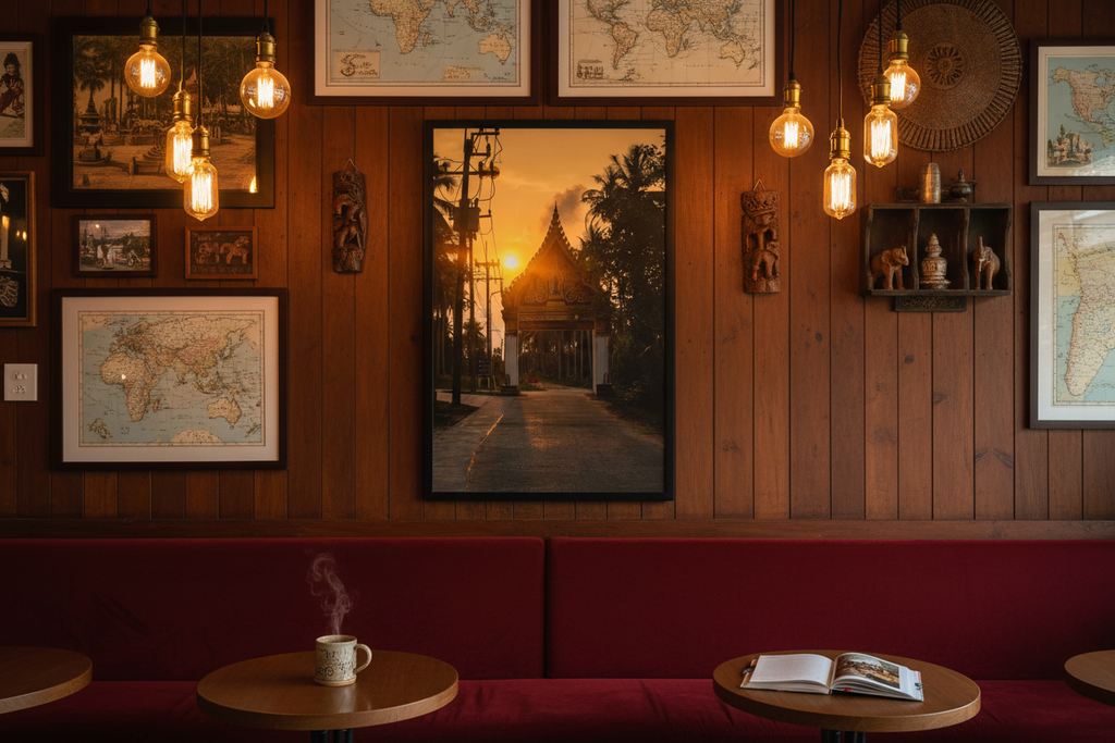 Chasing Sunsets – Thailand – Café Mockup