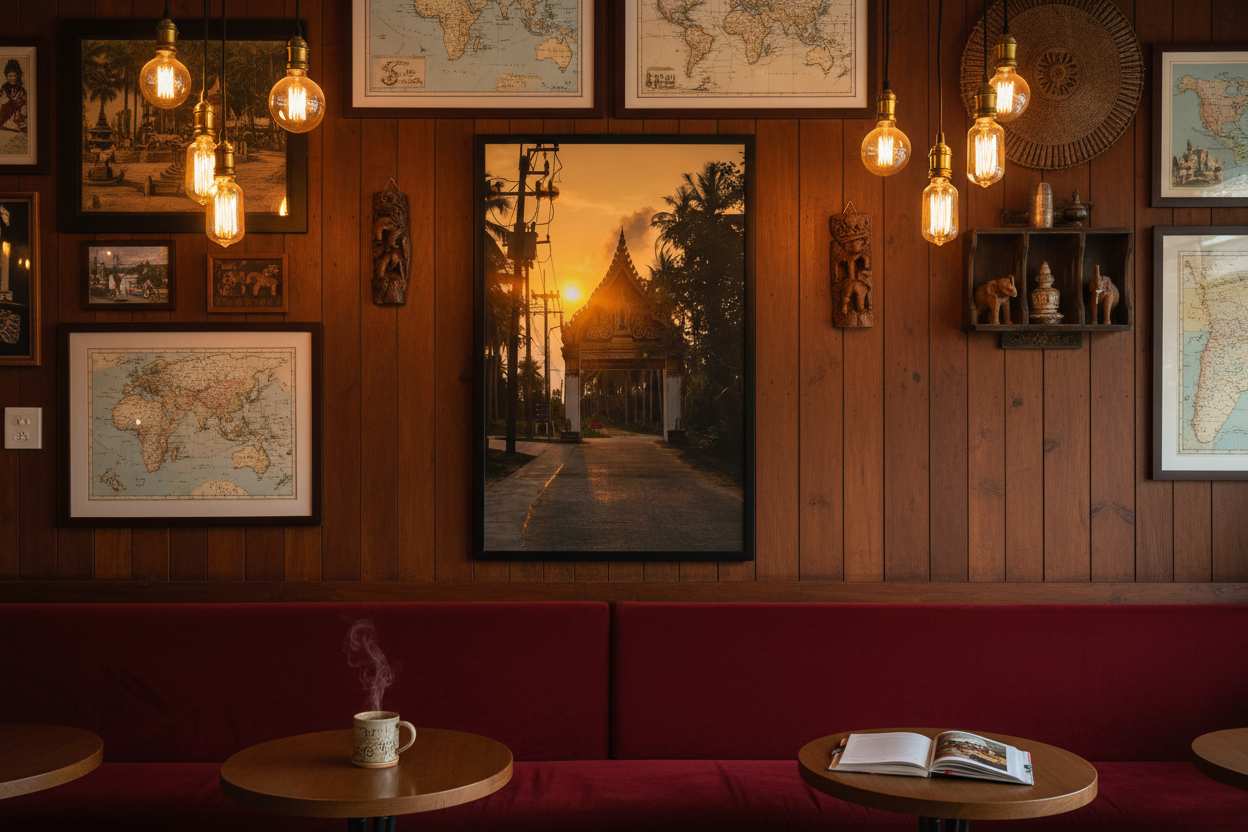 Chasing Sunsets – Thailand – Café Mockup