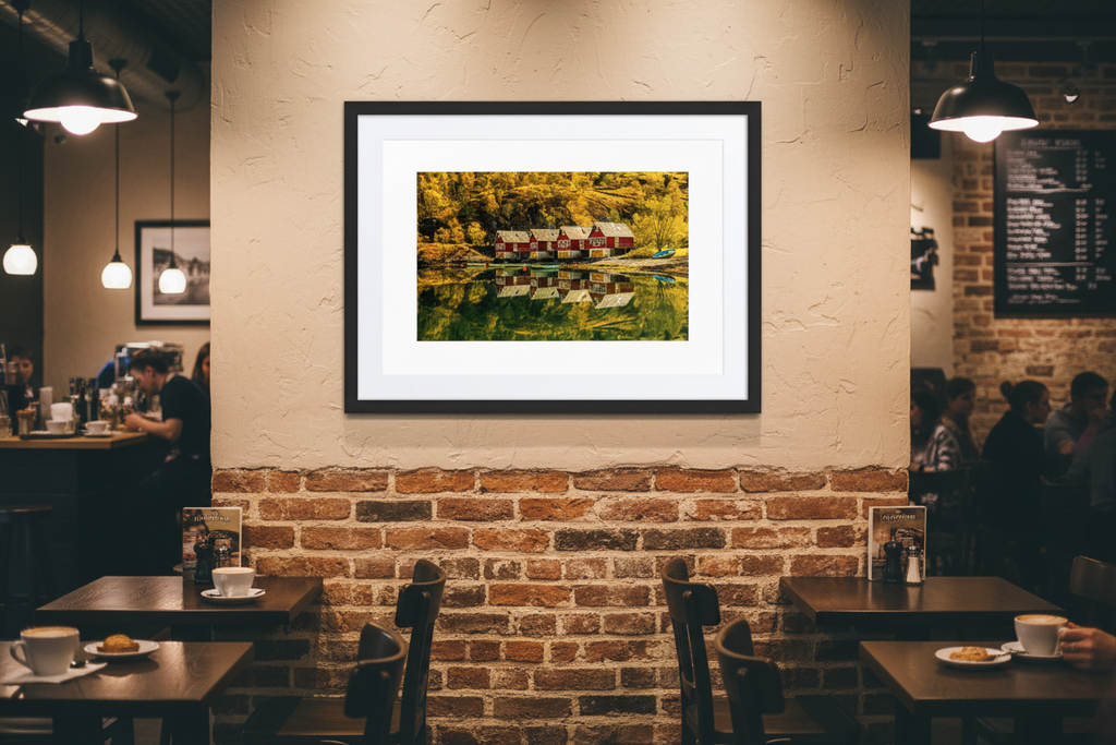 Norwegian Fjord — Café Ambient Mockup