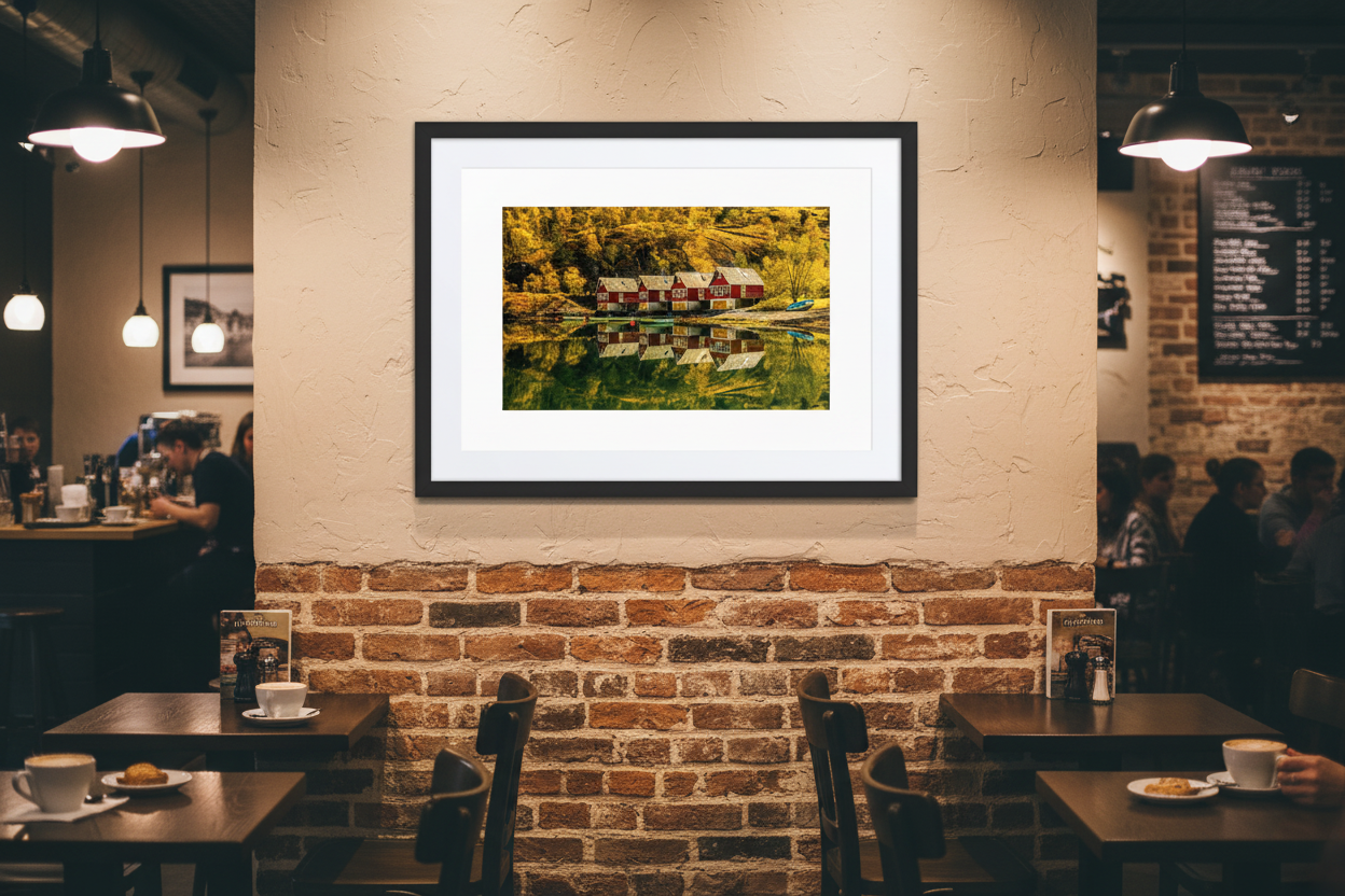 Norwegian Fjord — Café Ambient Mockup