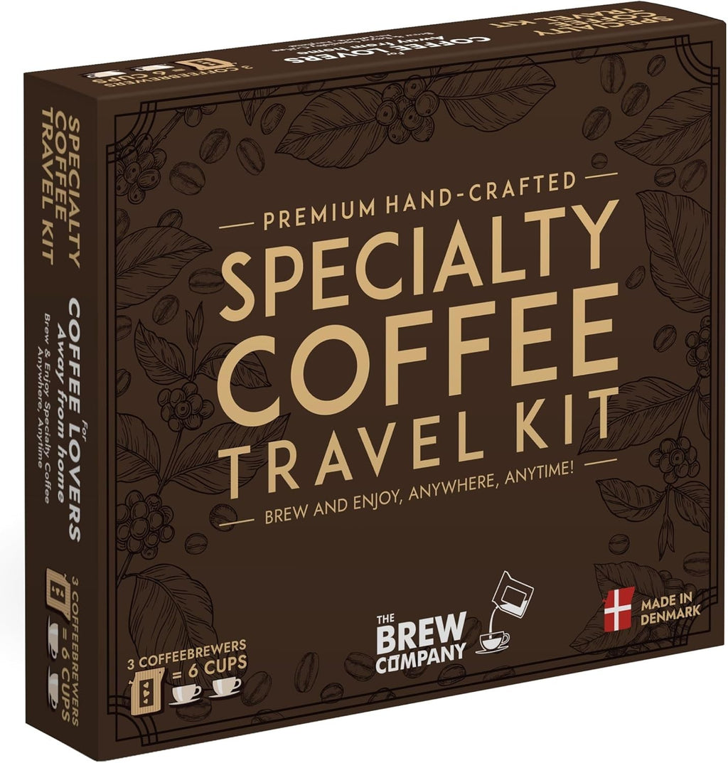Compact Coffee Travel Set with 3 Hand-Roasted Organic Blends - Anytime Enjoyment