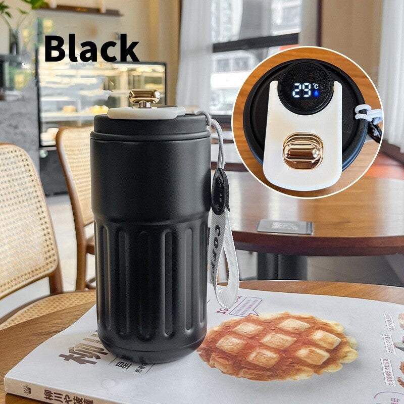 Smart Leakproof Insulated Thermal Travel Stainless Steel Coffee Mug Cup Flask UK