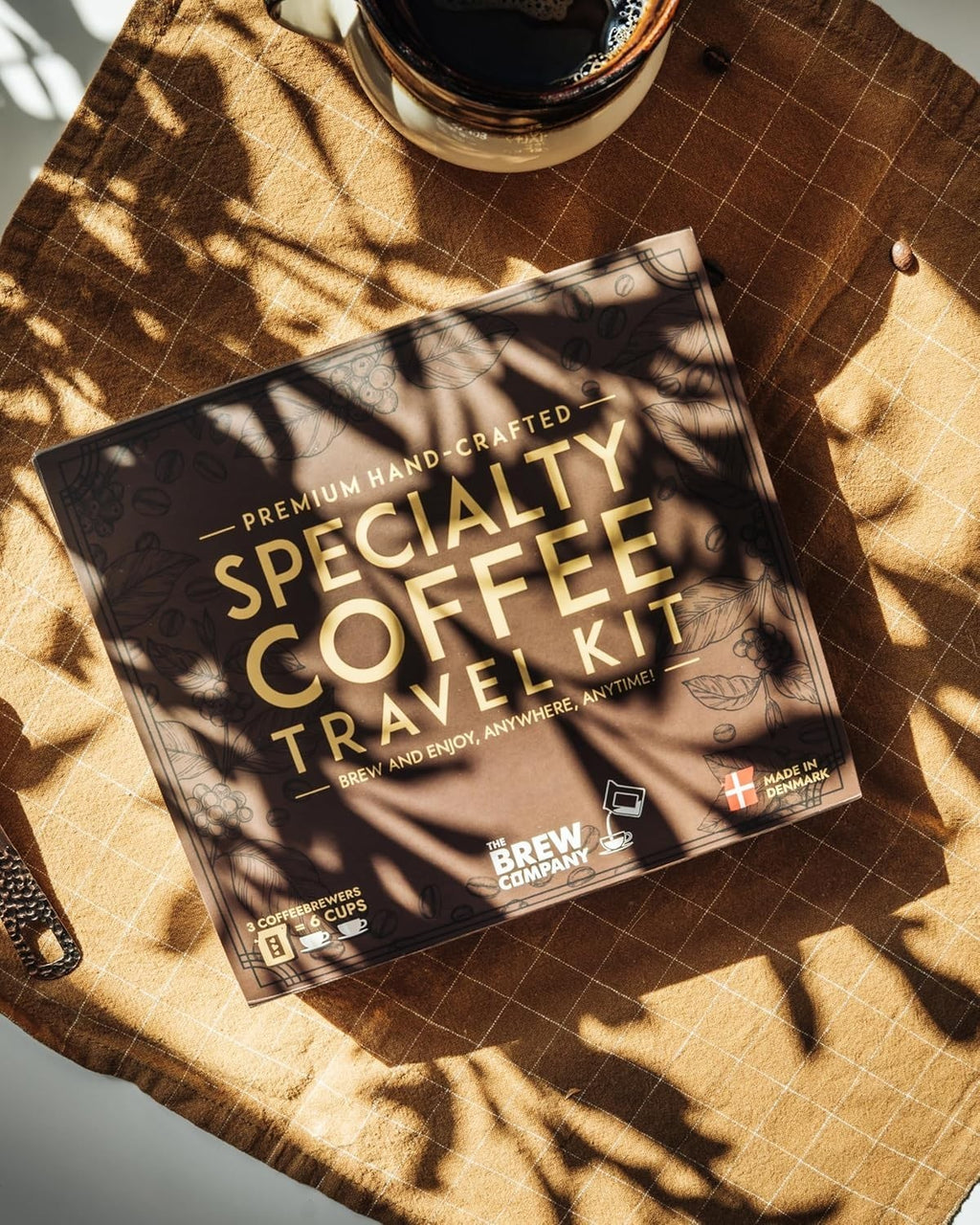 Compact Coffee Travel Set with 3 Hand-Roasted Organic Blends - Anytime Enjoyment