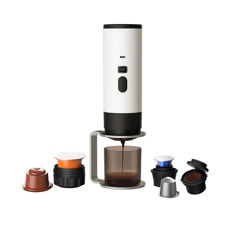 3-in-1 Portable Wireless Espresso Coffee Maker Travel Machine For Car & Home New