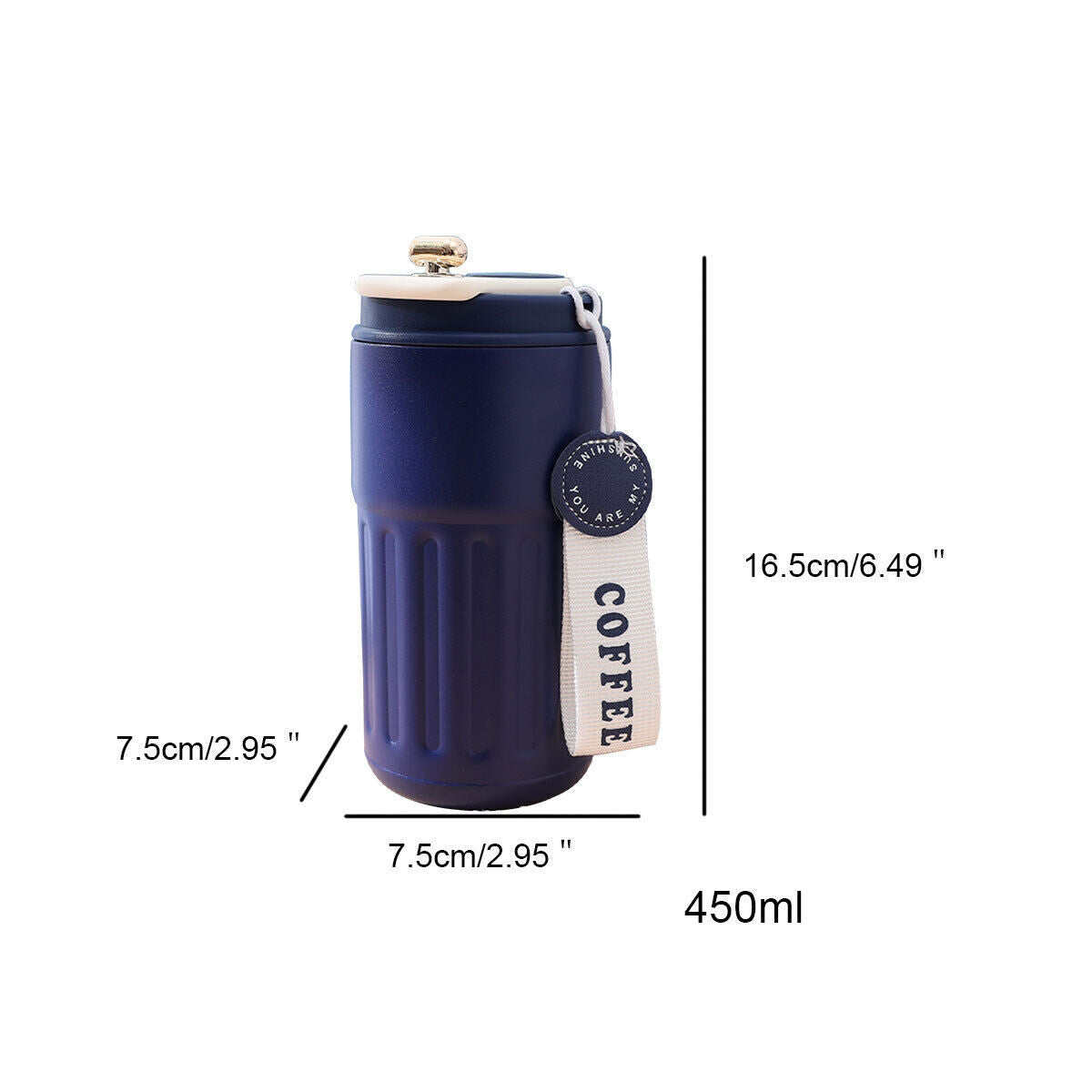 Smart Leakproof Insulated Thermal Travel Stainless Steel Coffee Mug Cup Flask UK
