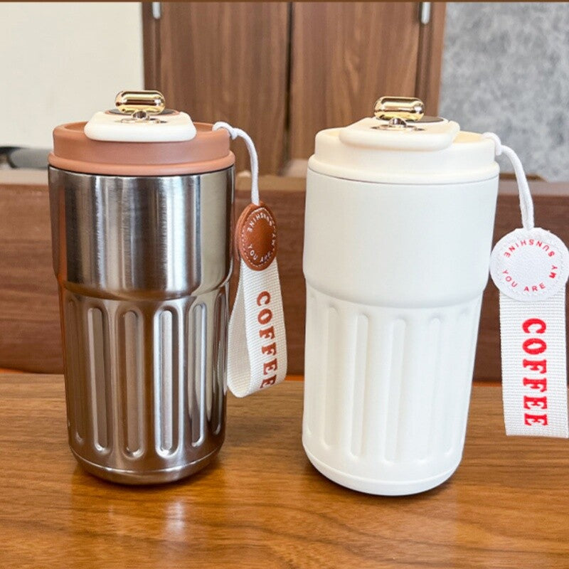 Smart Leakproof Insulated Thermal Travel Stainless Steel Coffee Mug Cup Flask UK