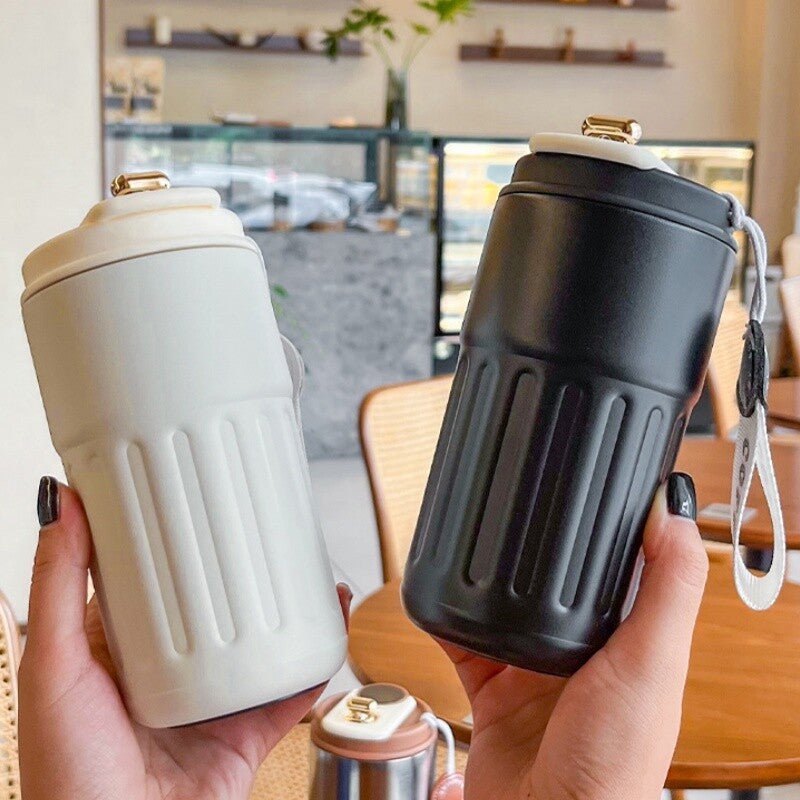 Smart Leakproof Insulated Thermal Travel Stainless Steel Coffee Mug Cup Flask UK