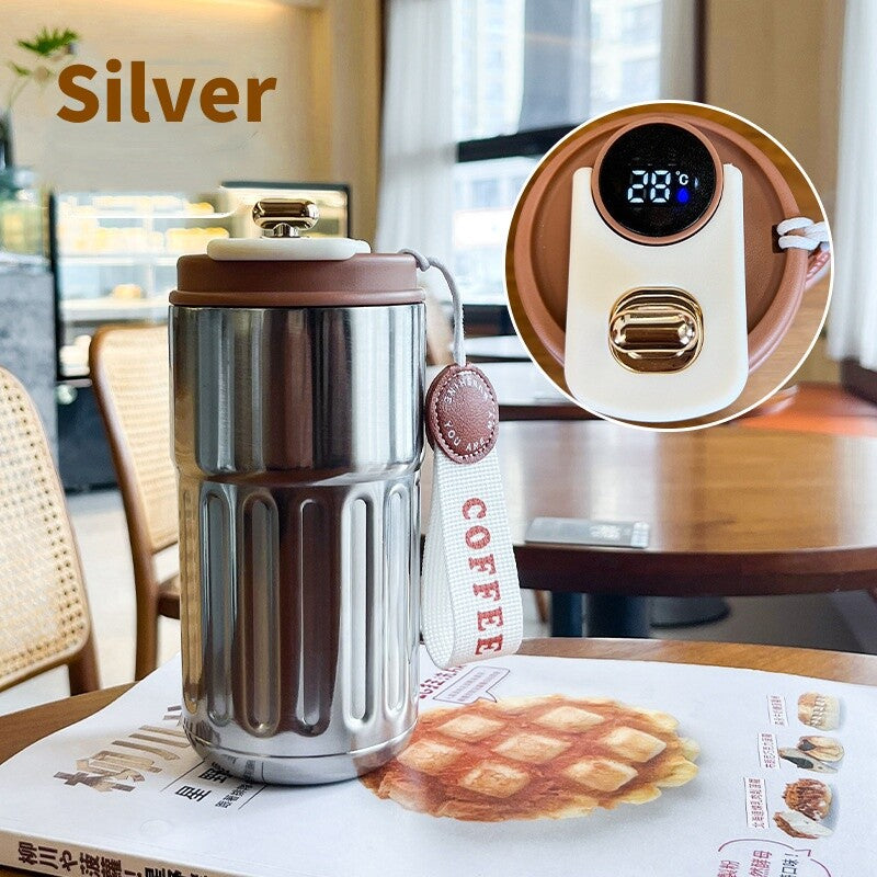 Smart Leakproof Insulated Thermal Travel Stainless Steel Coffee Mug Cup Flask UK